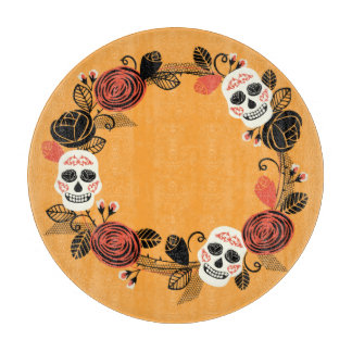 Tabla De Cortar Naranja, Día de los Azúcar Muertos Cayó