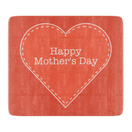 Tabla De Cortar Naranja feliz Día de la Madre