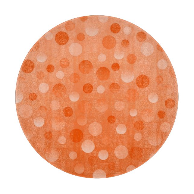 Tabla De Cortar Naranja Fizz tablero de corte redondo (Anverso)