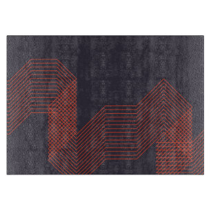 Tabla De Cortar Naranja fresco ilustracion decorativo a la moda
