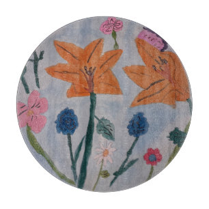 Tabla De Cortar Naranja Lily Chopping Board