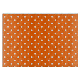 Tabla De Cortar Naranja Polka Dots Cutting Board
