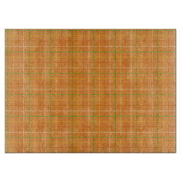 Tabla De Cortar Naranja y franjas verdes