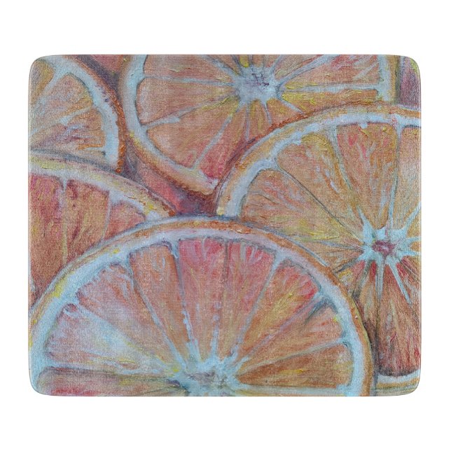 Tabla De Cortar Naranjas en rodajas (Anverso)