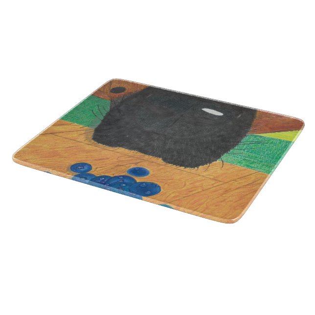 Tabla De Cortar Nariz de perro y arándano (Borde)