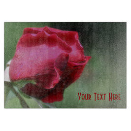 Tabla De Cortar Naturaleza de las flores rosebudas rojas