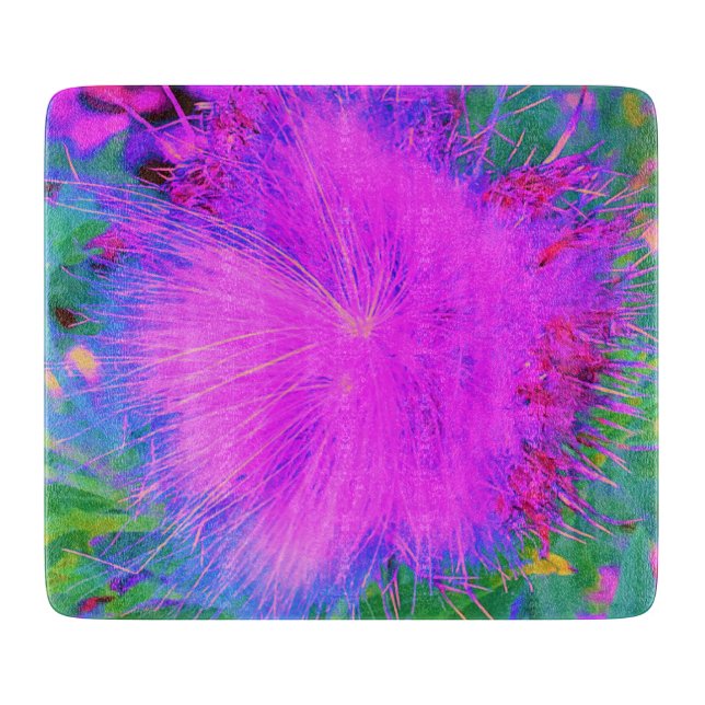 Tabla De Cortar Naturaleza psicodélica púrpura ultravioleta (Anverso)