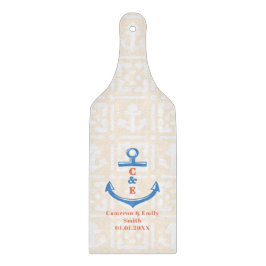 Tabla De Cortar Nautical Anchor Monogrammed Paddle