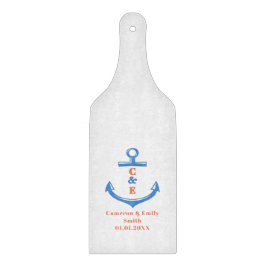 Tabla De Cortar Nautical Anchor Monogrammed Paddle