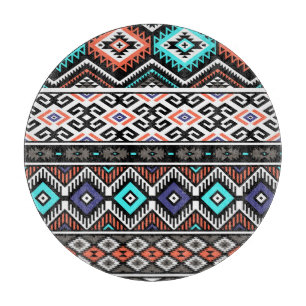 Tabla De Cortar Navajo Tribal Retro: Sin Marea Geométrica.
