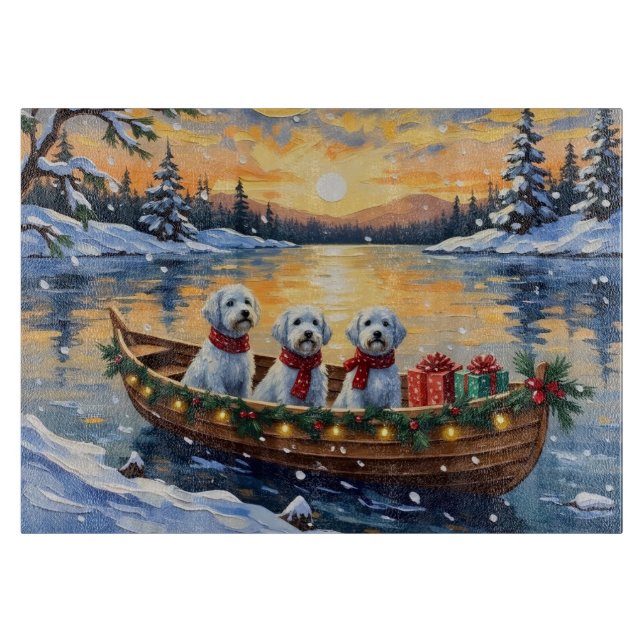 Tabla De Cortar Navidad de Barco Maltesa (Anverso)