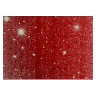 Tabla De Cortar Navidad Vintage, Estrellas Brillantes en Galaxia R