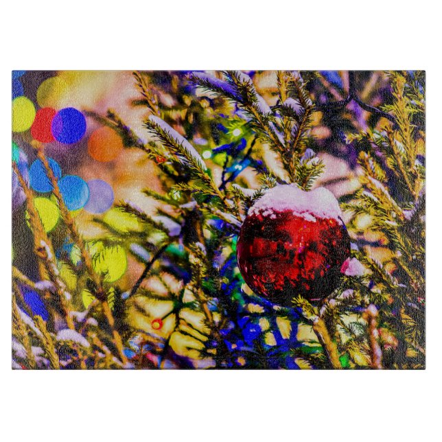 Tabla De Cortar Navidades Ball Red (Anverso)