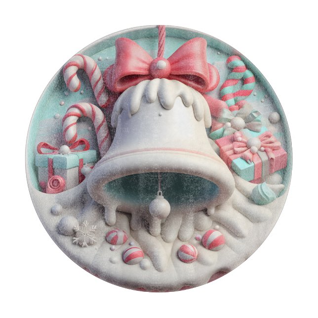 Tabla De Cortar Navidades Campana y golosinas (Anverso)