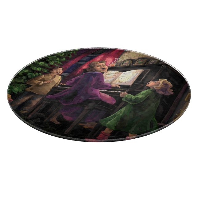 Tabla De Cortar Navidades cantando a lo largo (Borde)