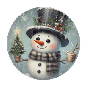 Tabla De Cortar Navidades caprichosos y llenos de nieve en inviern