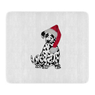 Tabla De Cortar Navidades Dalmatian Glass