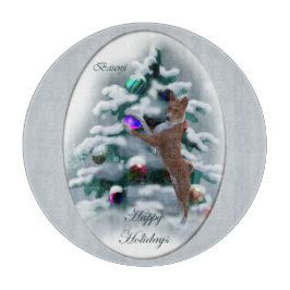 Tabla De Cortar Navidades de Basenji