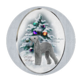 Tabla De Cortar Navidades de Bedlington Terrier