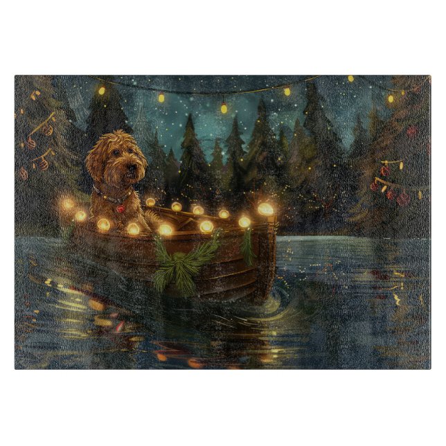 Tabla De Cortar Navidades de Bernedoodle (Anverso)