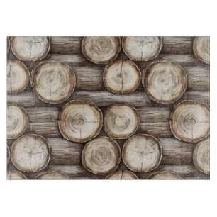 Tabla De Cortar Navidades de cabinas Wood Log