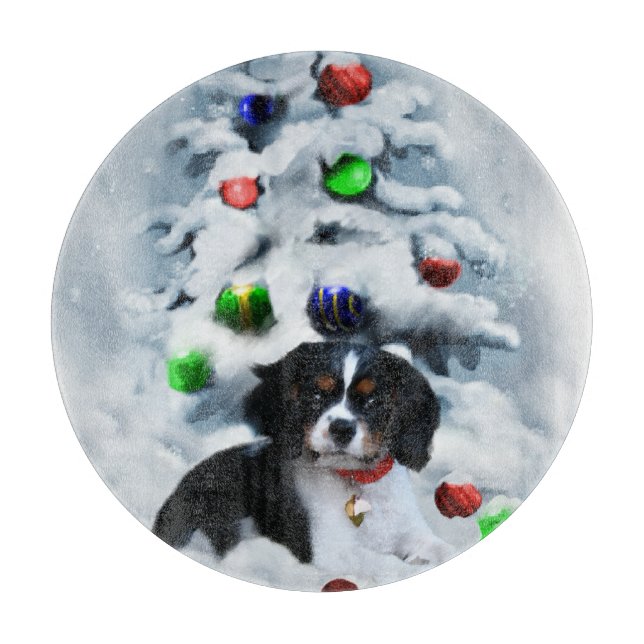 Tabla De Cortar Navidades de Cavalier King Charles Spaniel (Anverso)