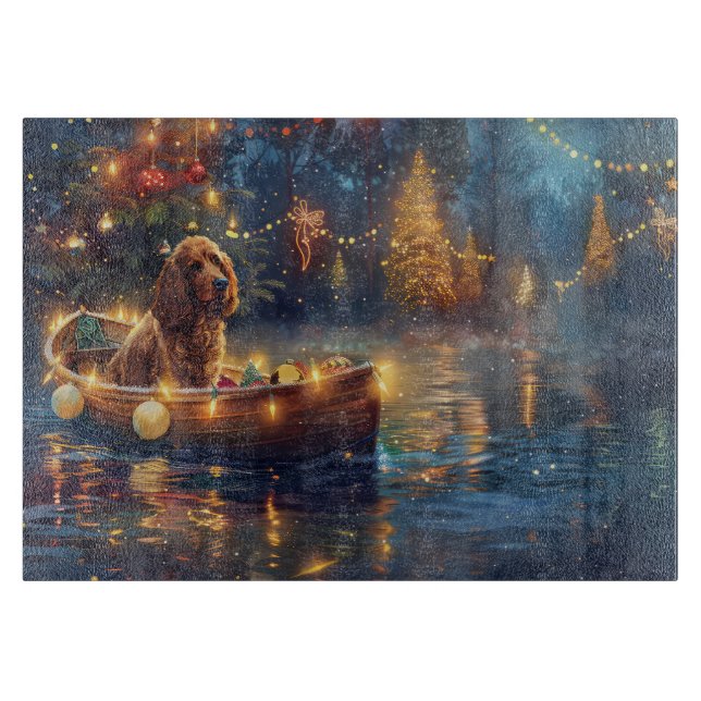 Tabla De Cortar Navidades de Cocker Spaniel Festividad (Anverso)