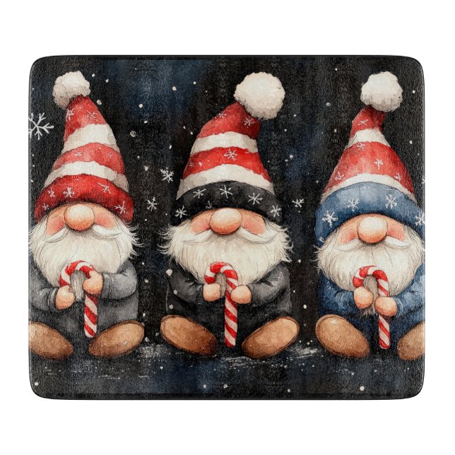 Tabla De Cortar Navidades de Cute Gnome (Anverso)