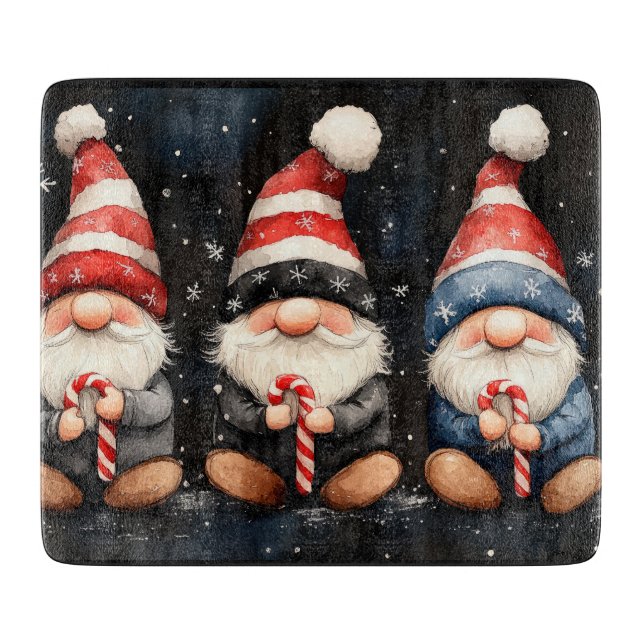 Tabla De Cortar Navidades de Cute Gnome (Anverso)
