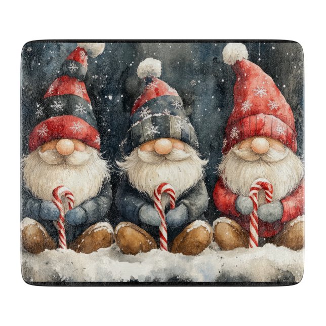 Tabla De Cortar Navidades de Cute Gnome (Anverso)