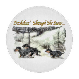 Tabla De Cortar Navidades de Dachshund