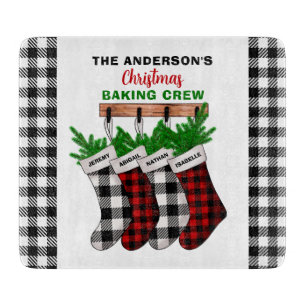 Tabla De Cortar Navidades de familia haciendo equipo