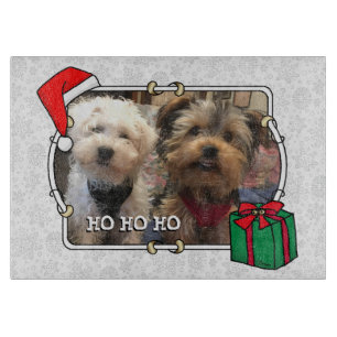 Tabla De Cortar Navidades de fotografía personalizado Santa Hat Ma