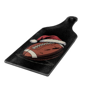Tabla De Cortar Navidades de fútbol americano Santa Hat Sports
