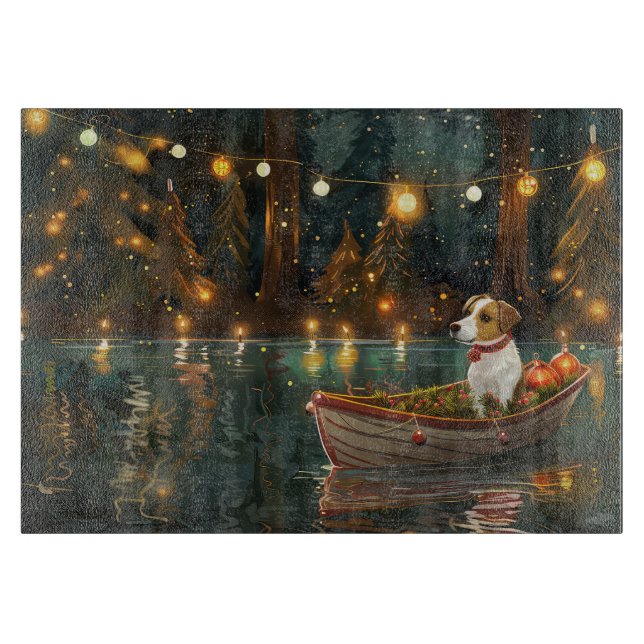 Tabla De Cortar Navidades de Jack Russell (Anverso)