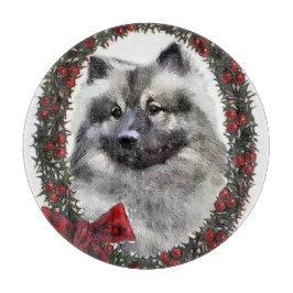 Tabla De Cortar Navidades de Keeshond