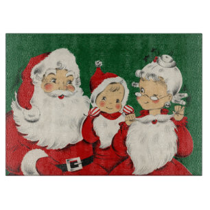 Tabla De Cortar Navidades de la familia Santa