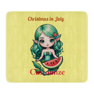 Tabla De Cortar Navidades de la Sirenita de Julio Thunder_Cove