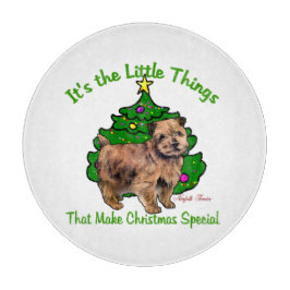 Tabla De Cortar Navidades de Norfolk Terrier