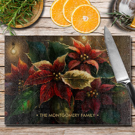 Tabla De Cortar Navidades de Poinsettias