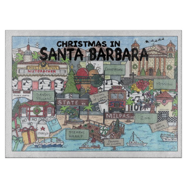 Tabla De Cortar Navidades de Santa Bárbara (Anverso)