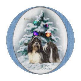 Tabla De Cortar Navidades de Shih Tzu