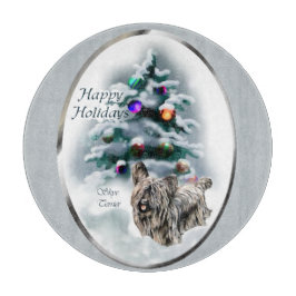 Tabla De Cortar Navidades de Skye Terrier