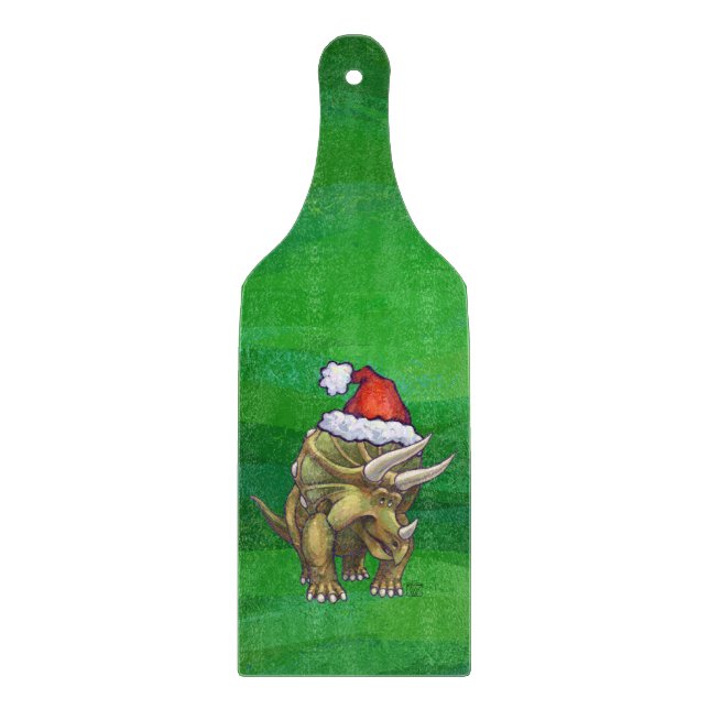 Tabla De Cortar Navidades de Triceratops Green (Anverso)