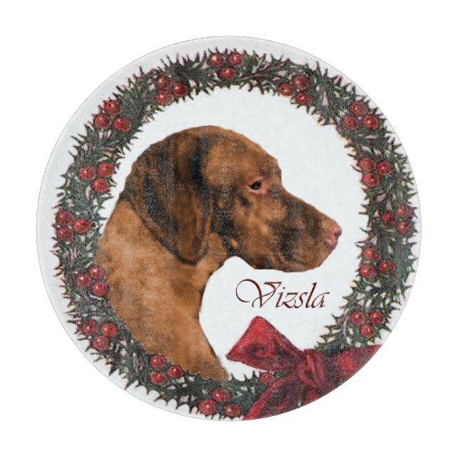Tabla De Cortar Navidades de Vizsla (Anverso)