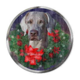 Tabla De Cortar Navidades de Weimaraner