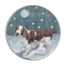 Tabla De Cortar Navidades de Welsh Springer Spaniel