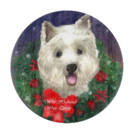 Tabla De Cortar Navidades de West Highland White Terrier