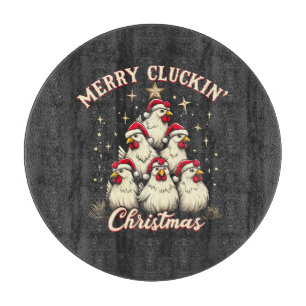 Tabla De Cortar Navidades del Merry Clucking Ropa Funny
