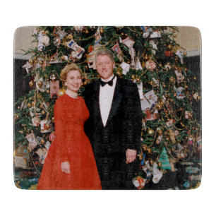 Tabla De Cortar Navidades del presidente estadounidense Bill Clint